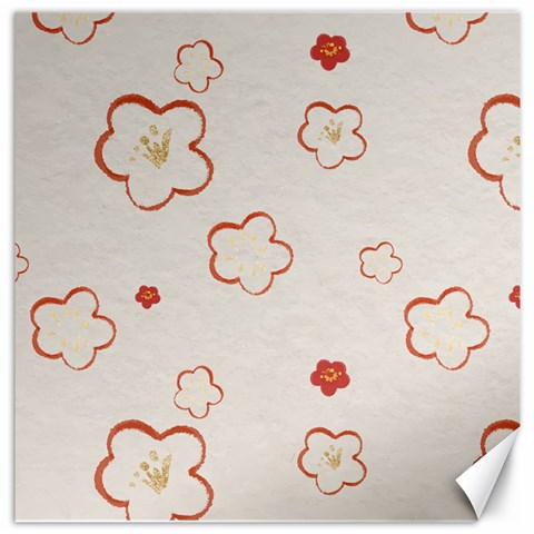 Floral Pattern Canvas 16  x 16  from ArtsNow.com 15.2 x15.41  Canvas - 1