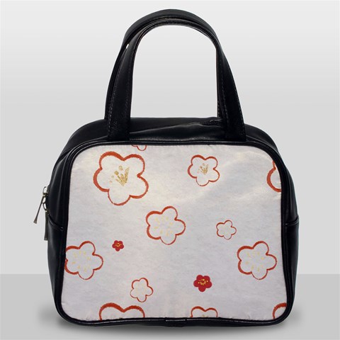 Floral Pattern Classic Handbag (One Side) from ArtsNow.com Front