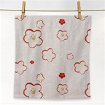 Floral Pattern Face Towel