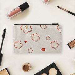 Floral Pattern Cosmetic Bag (Small) from ArtsNow.com Back