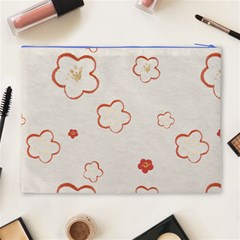 Floral Pattern Cosmetic Bag (XL) from ArtsNow.com Back