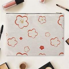 Floral Pattern Cosmetic Bag (XL) from ArtsNow.com Back