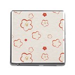 Floral Pattern Memory Card Reader (Square 5 Slot)