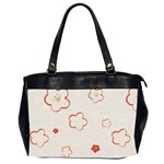 Floral Pattern Oversize Office Handbag (2 Sides)