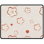 Floral Pattern Fleece Blanket (Medium)