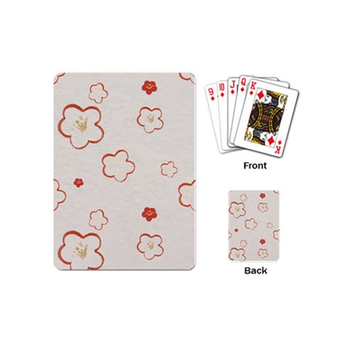 Floral Pattern Playing Cards Single Design (Mini) from ArtsNow.com Back