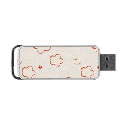 Floral Pattern Portable USB Flash (Two Sides) from ArtsNow.com Front