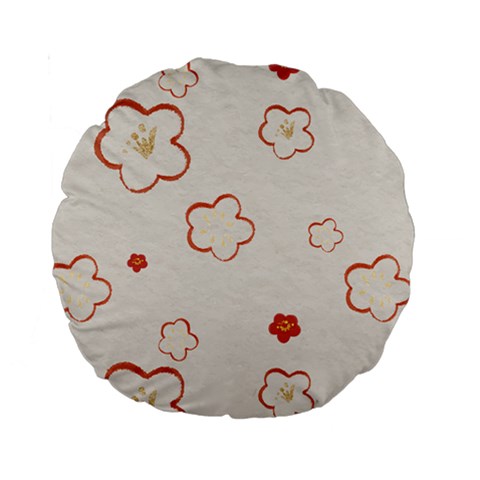 Floral Pattern Standard 15  Premium Round Cushions from ArtsNow.com Front