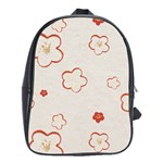 Floral Pattern School Bag (XL)