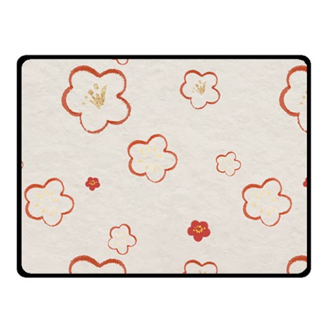 Floral Pattern Two Sides Fleece Blanket (Small) from ArtsNow.com 45 x34  Blanket Back