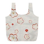 Floral Pattern Full Print Recycle Bag (L)