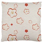 Floral Pattern Standard Premium Plush Fleece Cushion Case (Two Sides)