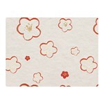 Floral Pattern Two Sides Premium Plush Fleece Blanket (Mini)