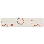 Floral Pattern Small Premium Plush Fleece Scarf