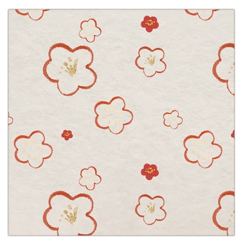 Floral Pattern Square Satin Scarf (36  x 36 ) from ArtsNow.com Front