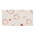 Floral Pattern Satin Wrap 35  x 70 