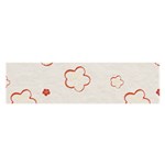 Floral Pattern Oblong Satin Scarf (16  x 60 )