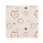 Floral Pattern Square Satin Scarf (30  x 30 )