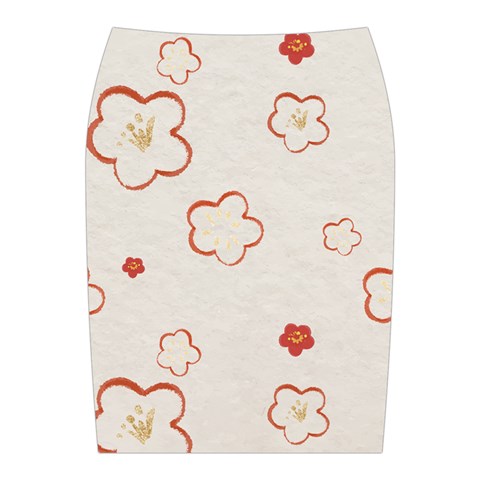 Floral Pattern Midi Wrap Pencil Skirt from ArtsNow.com Back