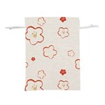 Floral Pattern Lightweight Drawstring Pouch (S)