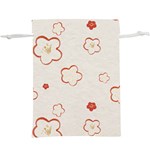 Floral Pattern Lightweight Drawstring Pouch (XL)