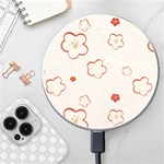 Floral Pattern Wireless Fast Charger(White)