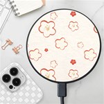 Floral Pattern Wireless Fast Charger(Black)