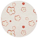 Floral Pattern Round Trivet