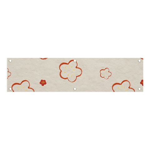 Floral Pattern Banner and Sign 4  x 1  from ArtsNow.com Front