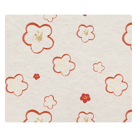 Floral Pattern Premium Plush Fleece Blanket (Small) from ArtsNow.com 50 x40  Blanket Front