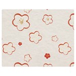 Floral Pattern Premium Plush Fleece Blanket (Medium)