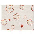 Floral Pattern Premium Plush Fleece Blanket (Large)