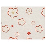 Floral Pattern Two Sides Premium Plush Fleece Blanket (Baby Size)