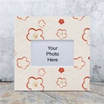 Floral Pattern White Box Photo Frame 4  x 6 