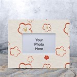 Floral Pattern White Tabletop Photo Frame 4 x6 