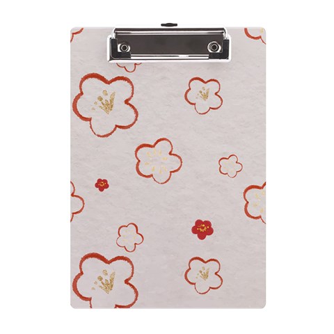 Floral Pattern A5 Acrylic Clipboard from ArtsNow.com Front