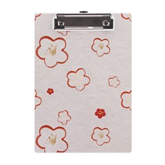 Floral Pattern A5 Acrylic Clipboard from ArtsNow.com Front