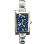 Cute Korean Pattern Rectangle Italian Charm Watch