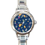 Cute Korean Pattern Round Italian Charm Watch