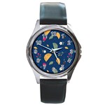 Cute Korean Pattern Round Metal Watch