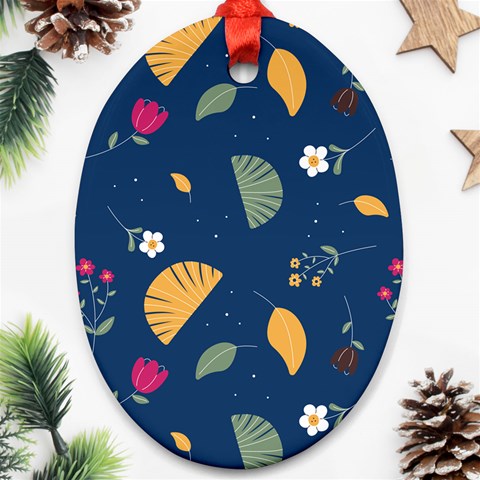 Cute Korean Pattern Ornament (Oval) from ArtsNow.com Front