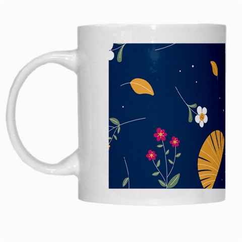 Cute Korean Pattern White Mug from ArtsNow.com Left