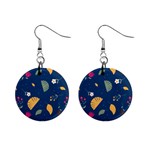 Cute Korean Pattern Mini Button Earrings