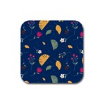 Cute Korean Pattern Rubber Square Coaster (4 pack)