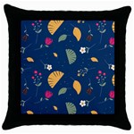 Cute Korean Pattern Throw Pillow Case (Black)