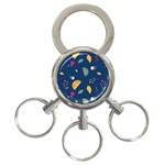 Cute Korean Pattern 3-Ring Key Chain