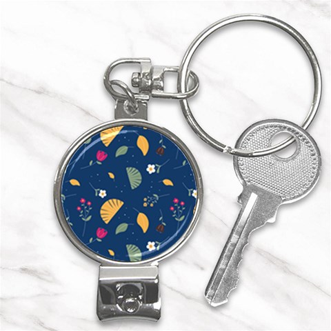 Cute Korean Pattern Nail Clippers Key Chain from ArtsNow.com Front