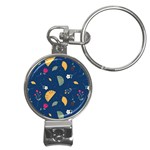 Cute Korean Pattern Nail Clippers Key Chain