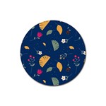 Cute Korean Pattern Rubber Coaster (Round)