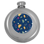 Cute Korean Pattern Round Hip Flask (5 oz)